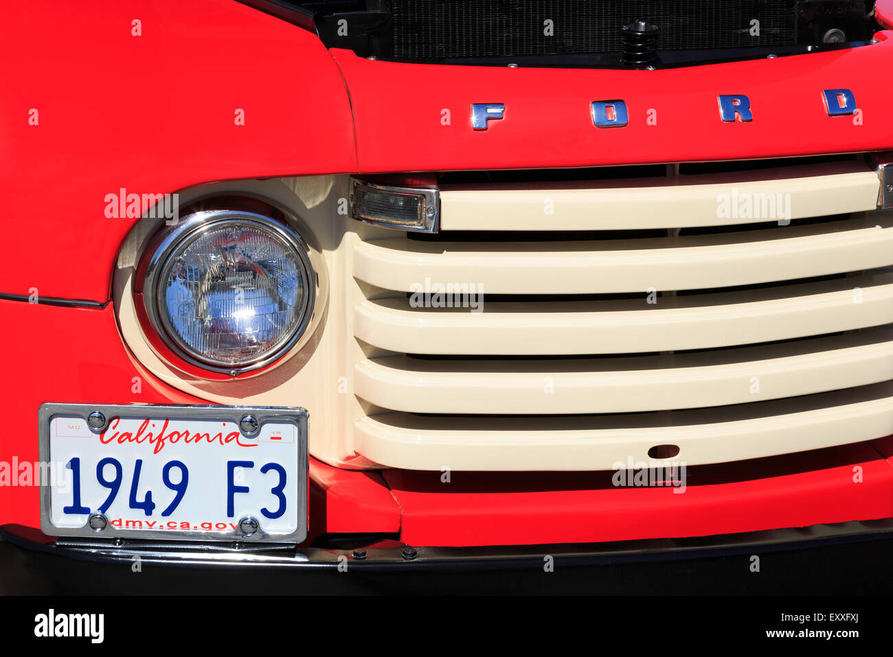 1949 Ford F3 Camion, Tige annuelle, Temecula, Californie, USA Banque D'Images