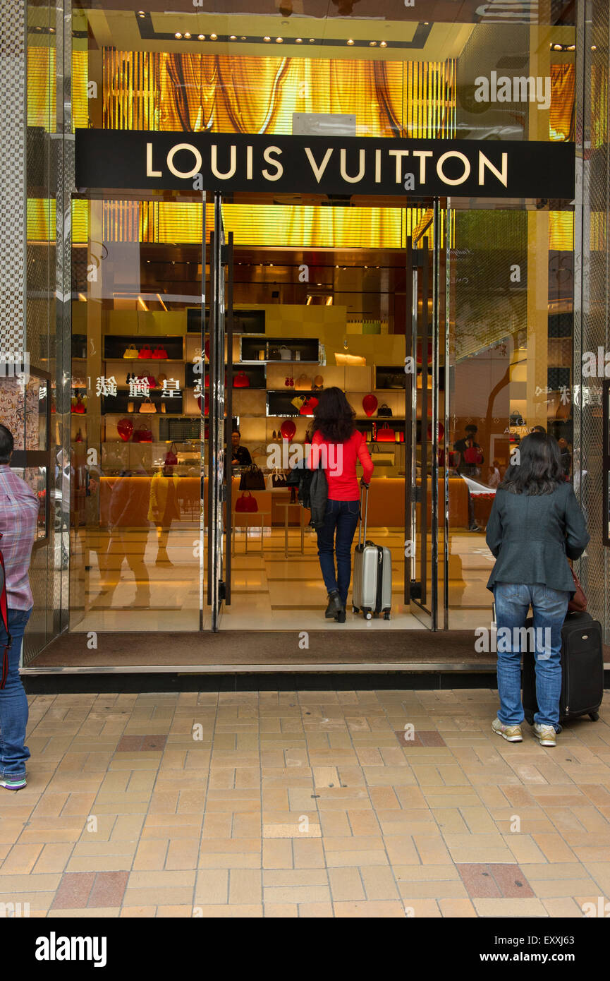 Hong Kong La mode française maison Louis Vuitton Banque D'Images
