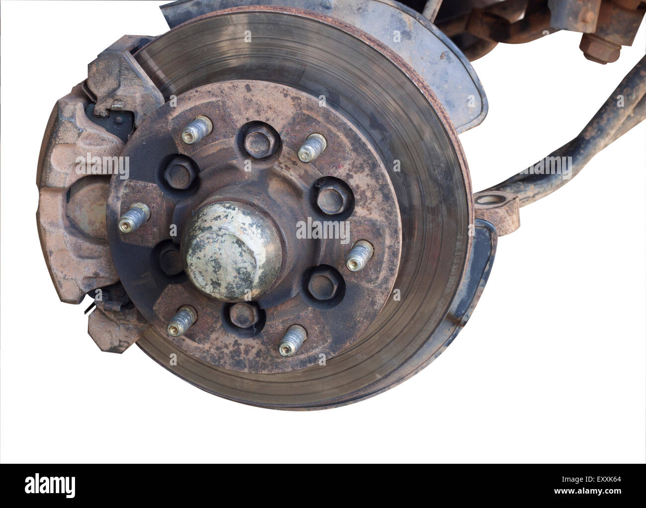 Système de frein réparation voiture ancienne industrie de l'acier. Banque D'Images
