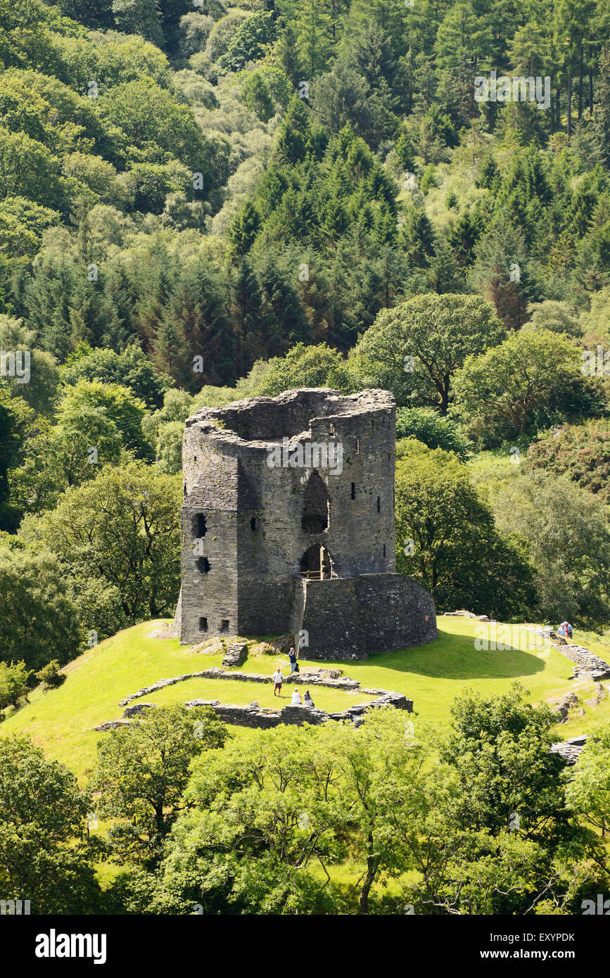 Château de Dolbadarn à Llanberis, Snowdonia. Banque D'Images