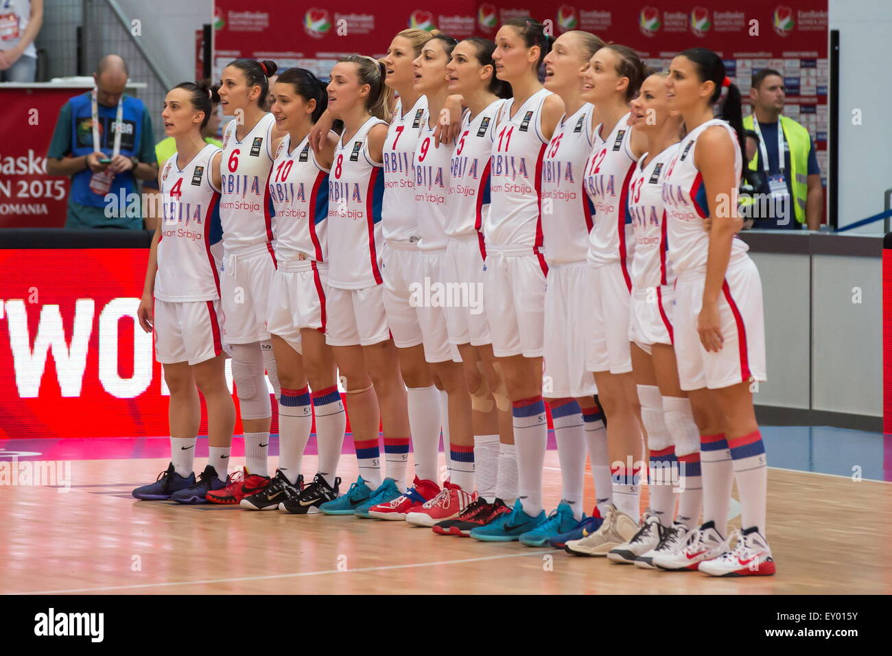 Equipe de Serbie - 28.06.2015 - France/Serbie - Finale Championnat d'Europe  féminin de basket ball -Budapest.Photo : Attila Volgyi/Icon Sport Photo  Stock - Alamy