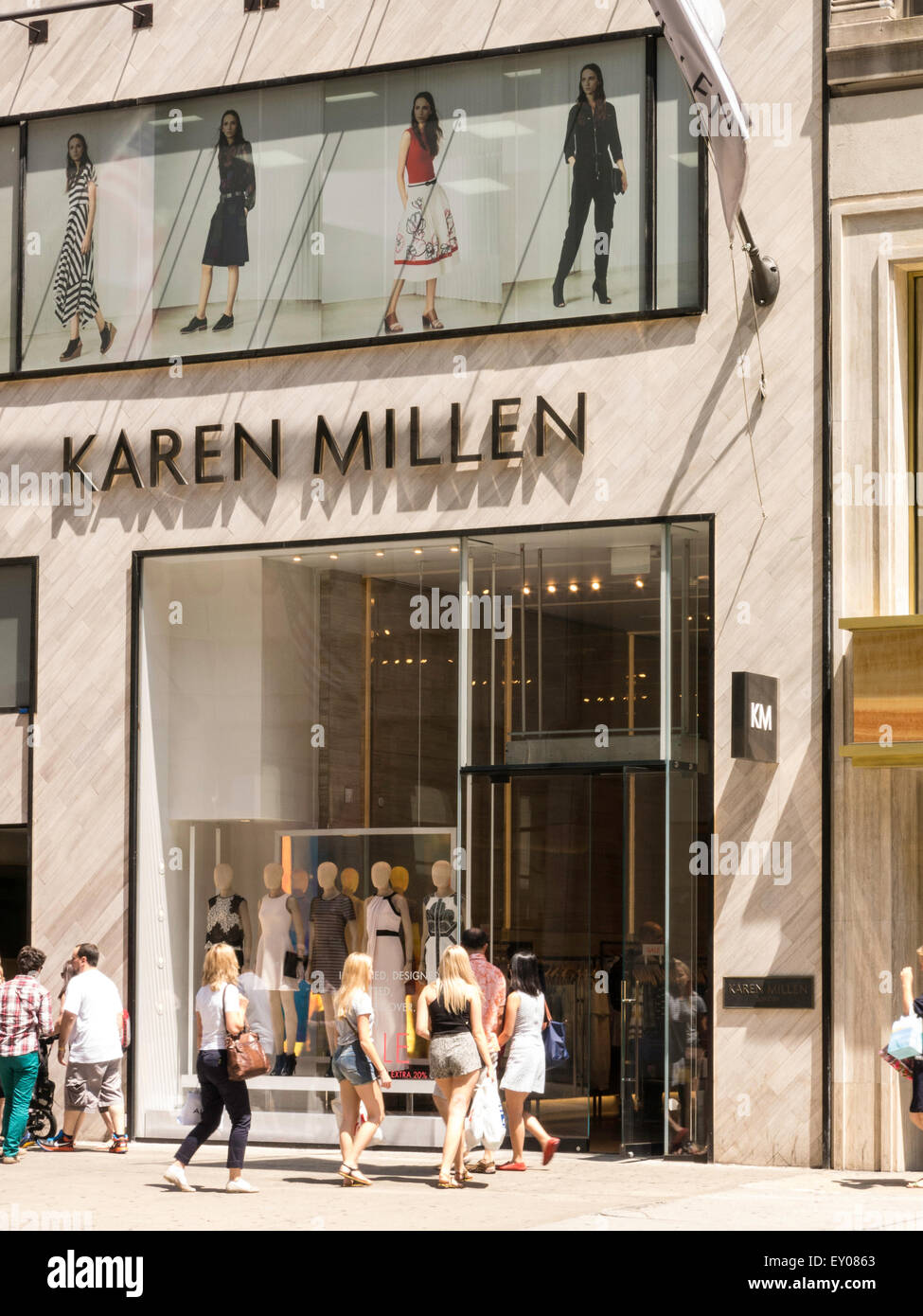 Karen Millen Store sur la Cinquième Avenue, NYC Banque D'Images