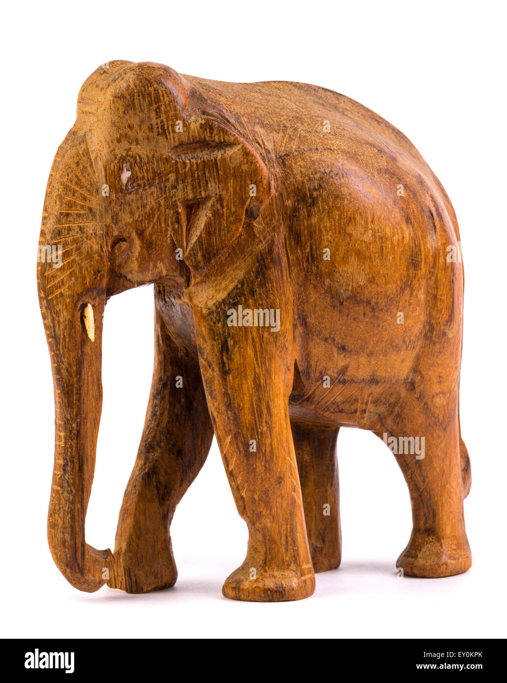 Éléphant en bois du prince de Thaïlande Banque D'Images