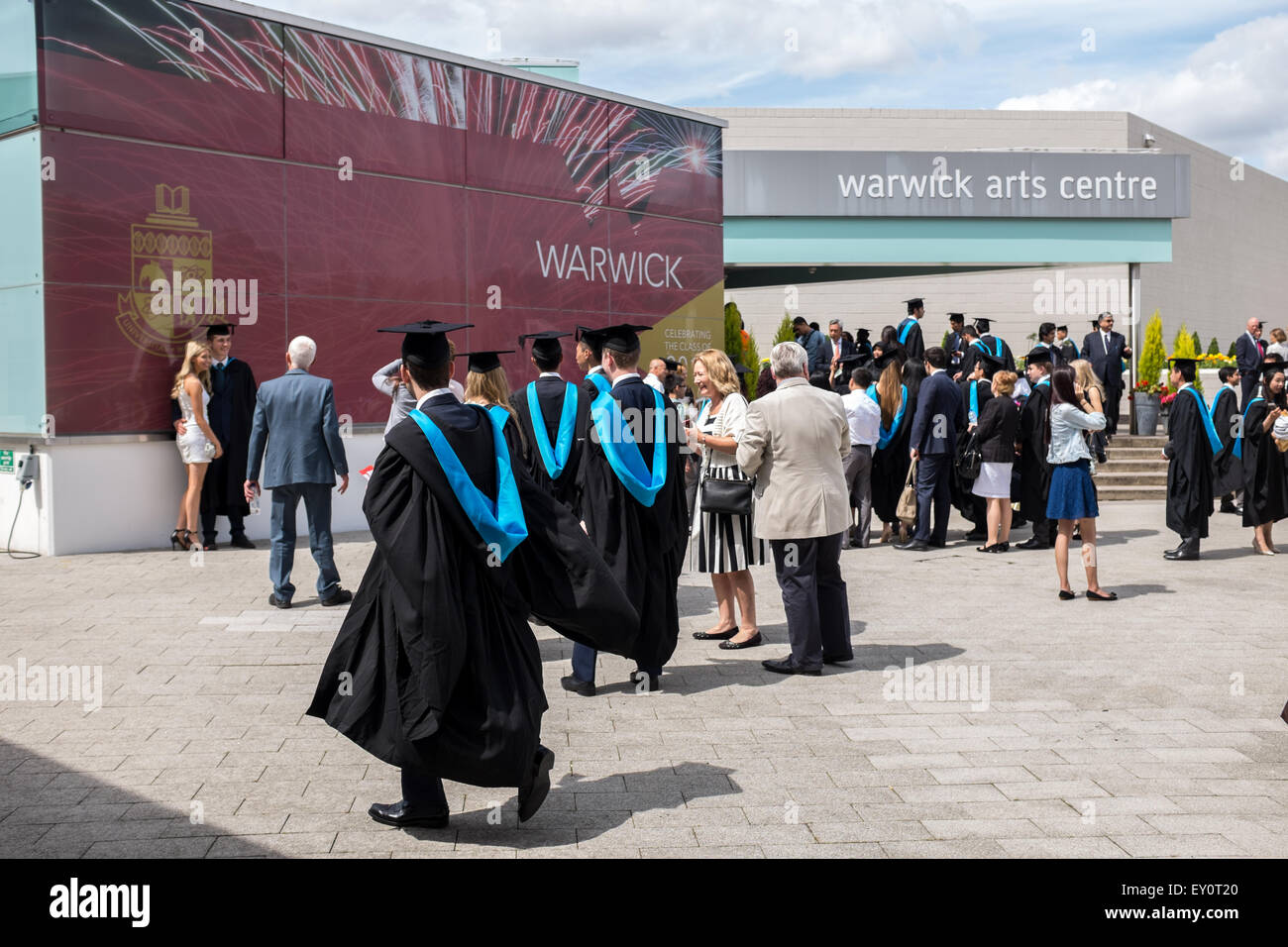 Les diplômés de 2015 à l'Université de Warwick Banque D'Images