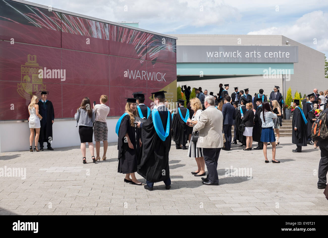 Les diplômés de 2015 à l'Université de Warwick Banque D'Images