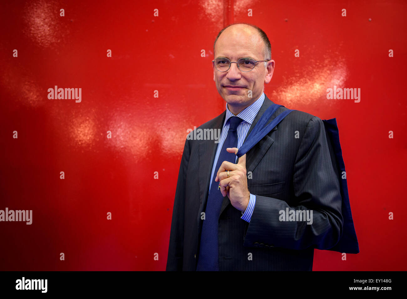 Enrico Letta, ancien premier ministre de l'Italie Banque D'Images