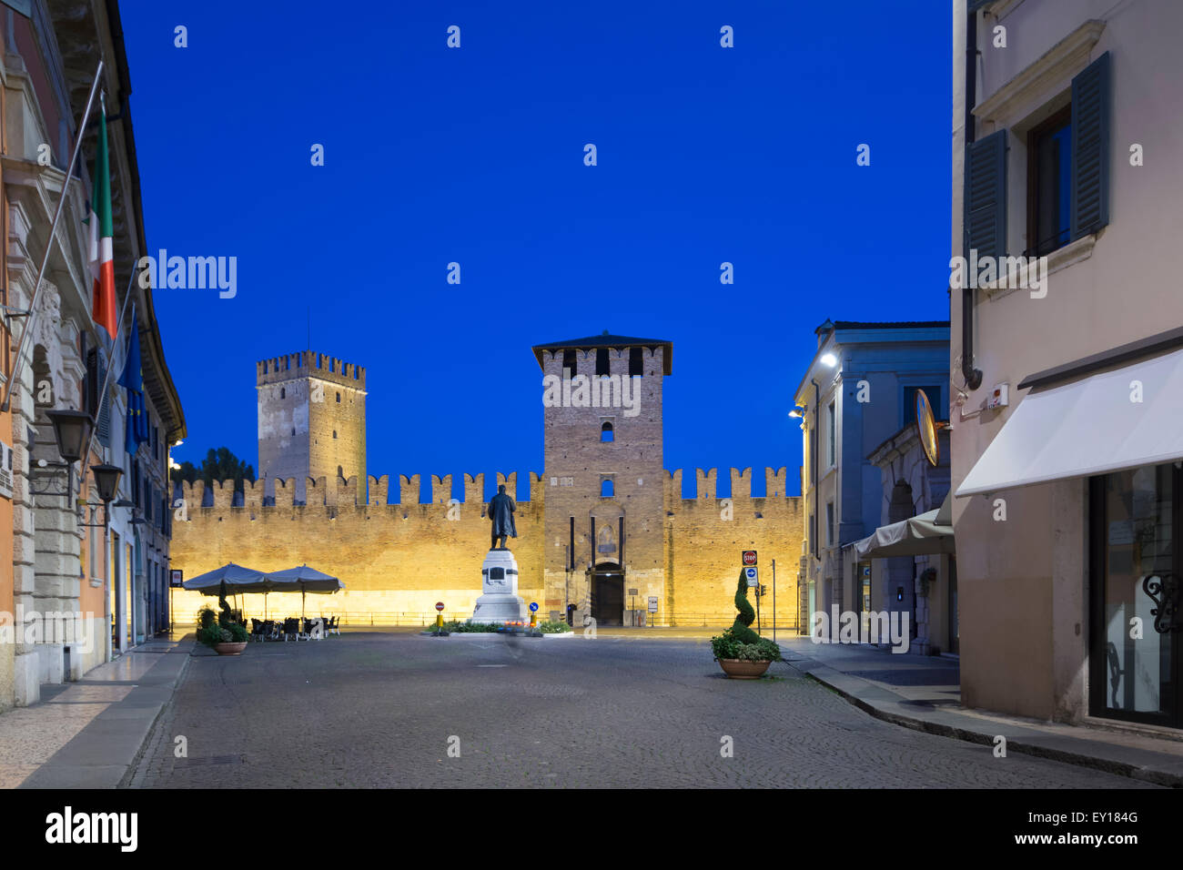 Château Vecchio ou Castello Scaligero à Vérone, Italie Banque D'Images