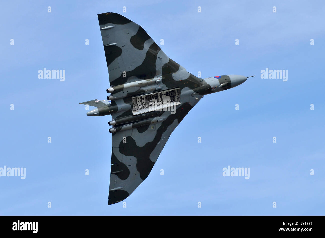 Avro Vulcan B2 XH558 Affichage à RIAT 2015, Fairford, UK. Crédit : Antony l'ortie/Alamy Live News Banque D'Images