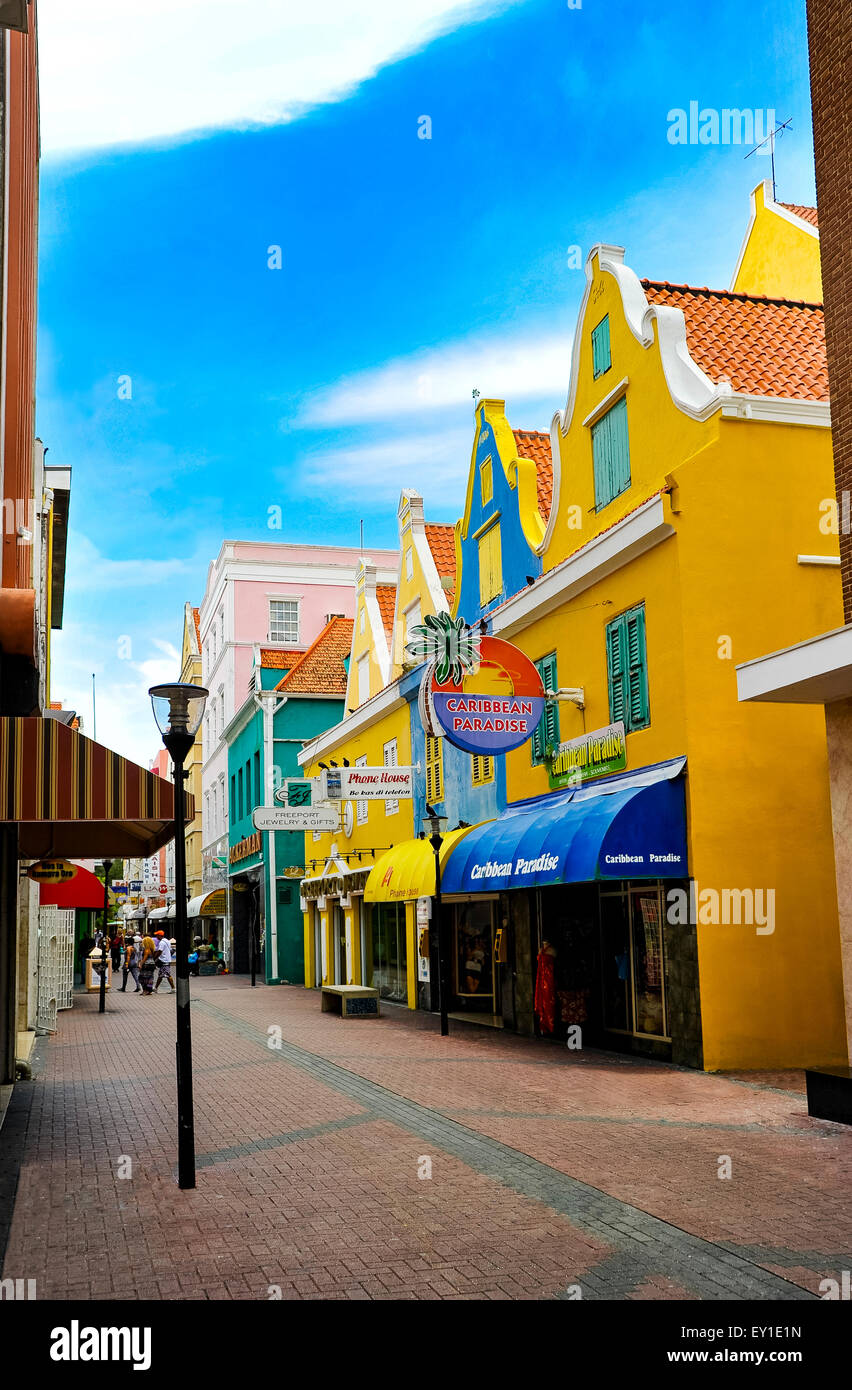 Willemstad Curacao island dans les Caraïbes Banque D'Images