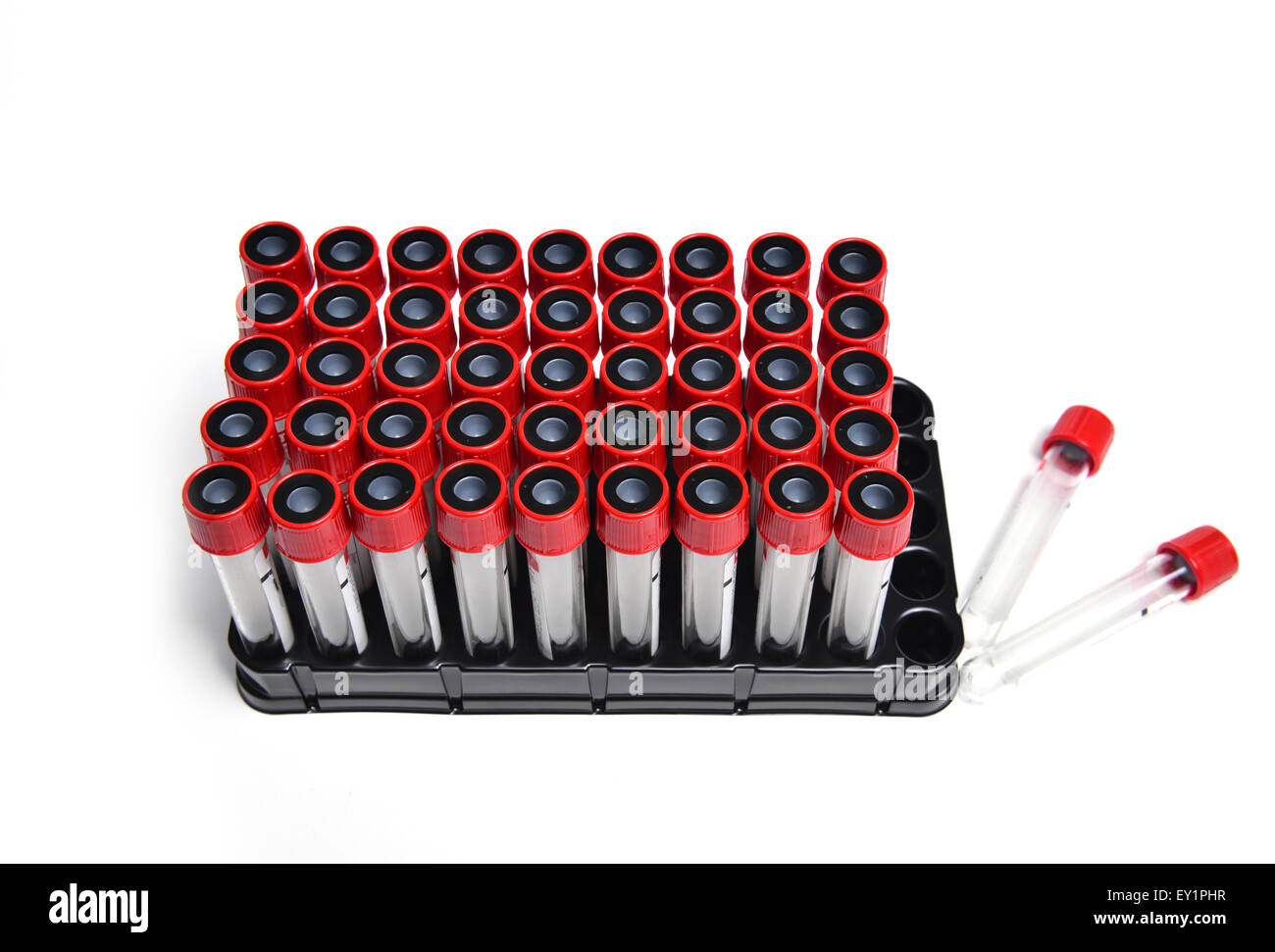 Nouveau tube à vide isolé sur fond blanc Banque D'Images