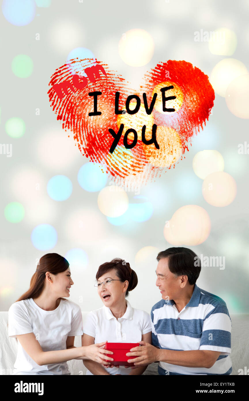 Digital composite, la Fête des Mères, Banque D'Images