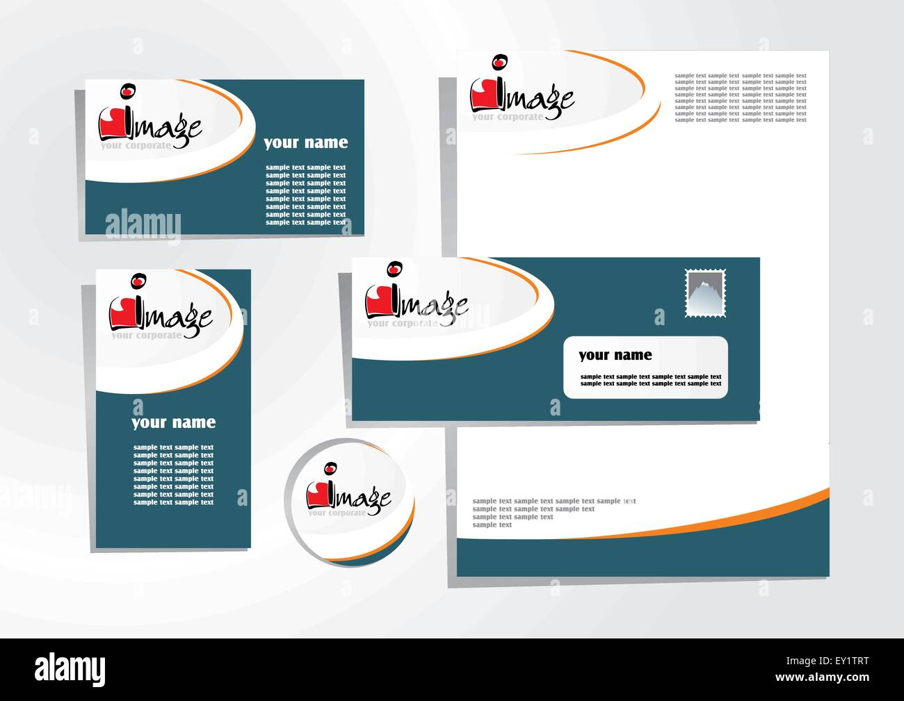 Modèle de l'identité d'entreprise - vector illustration Illustration de Vecteur