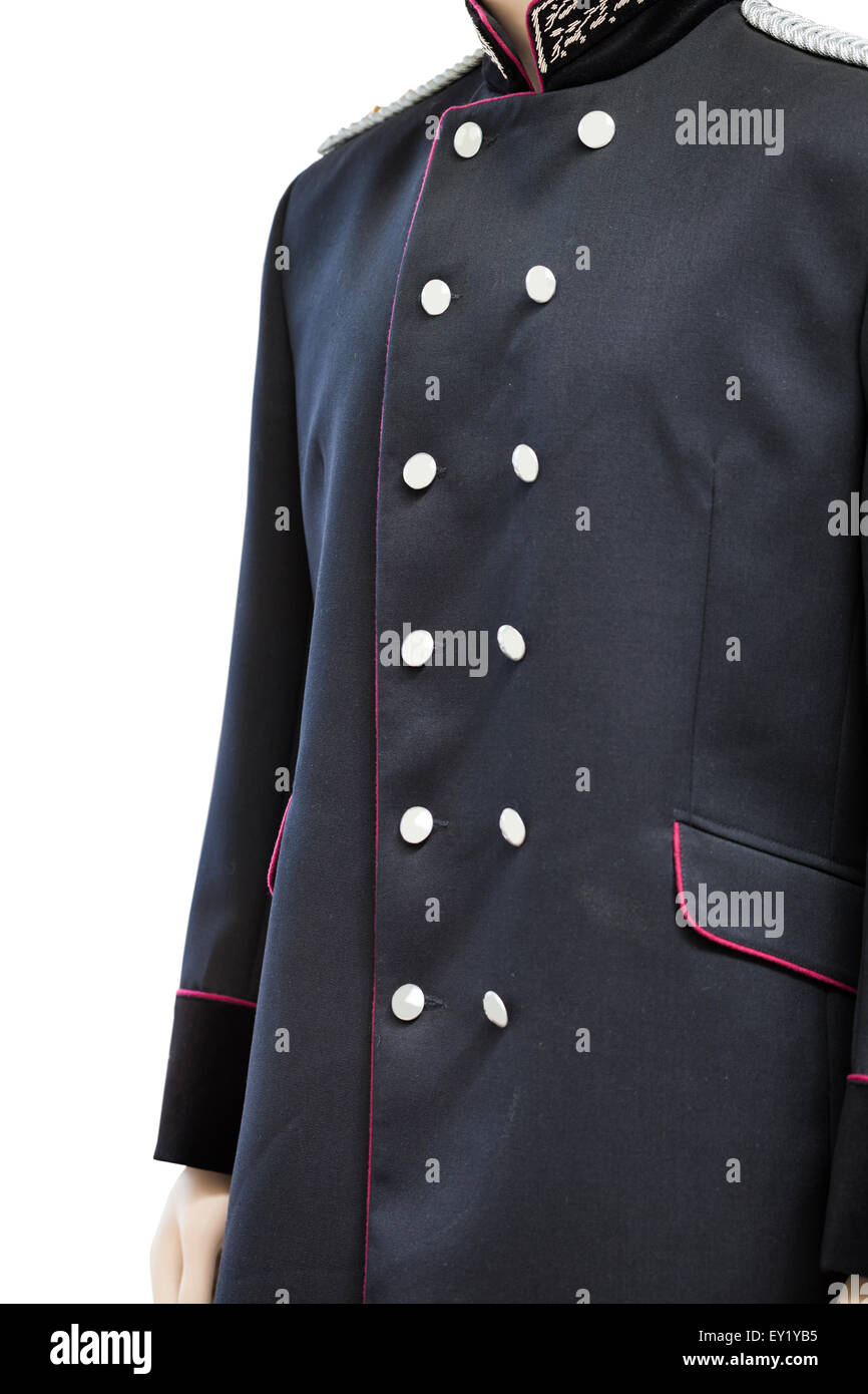 Mannequin dans l'ancien employé des chemins de fer d'uniformes Banque D'Images