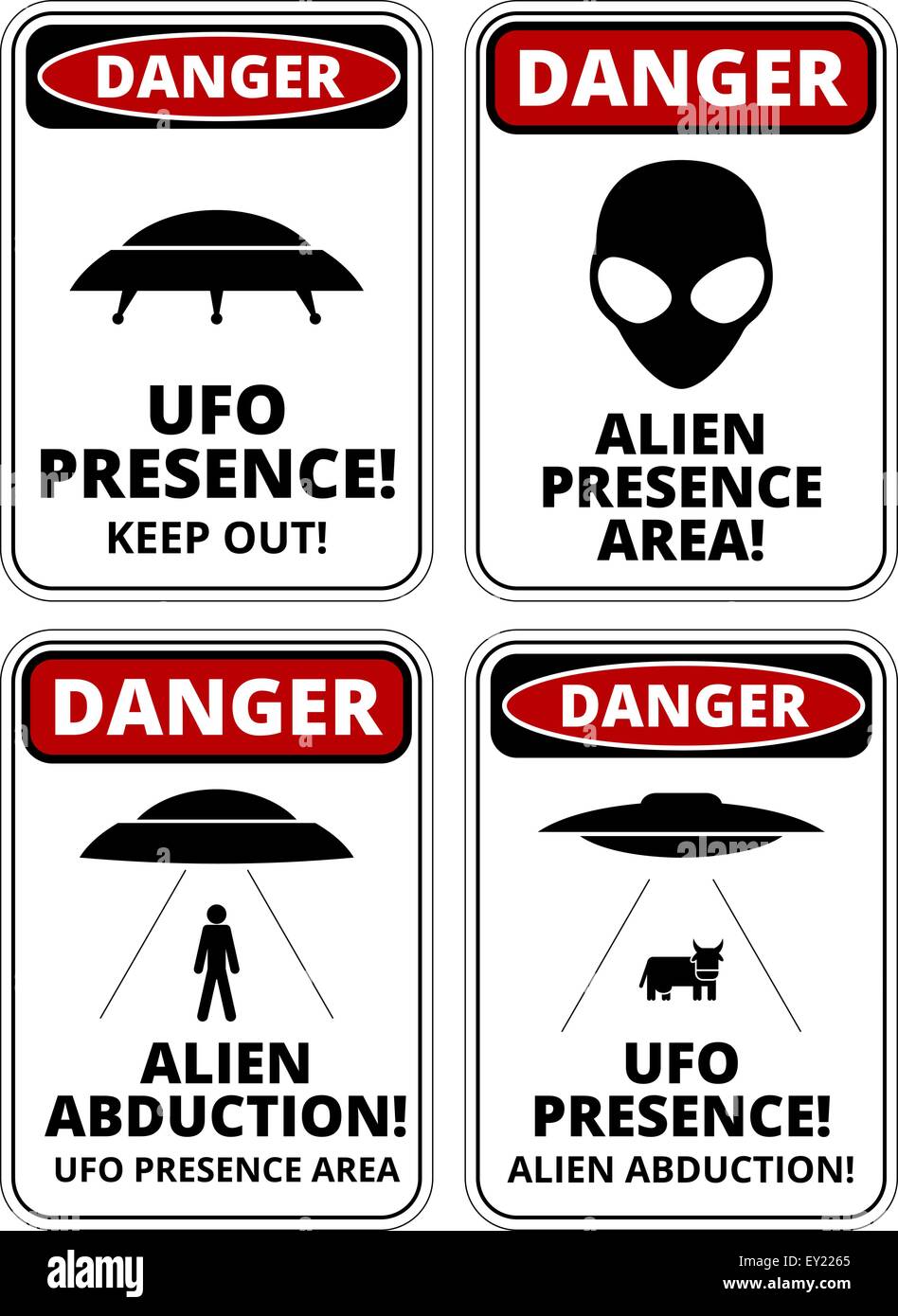 Navires de UFO Illustration de Vecteur