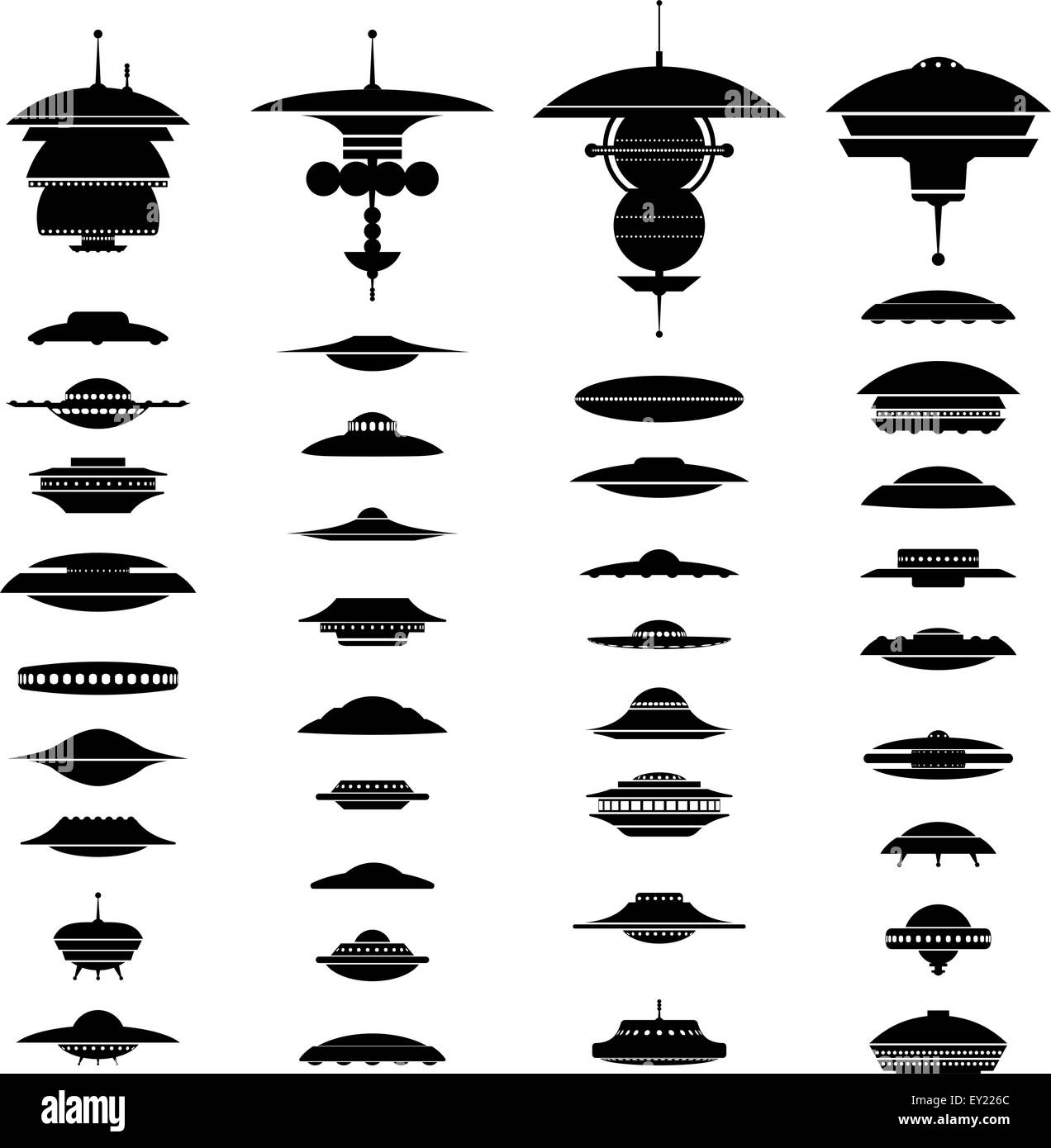 UFO Illustration de Vecteur