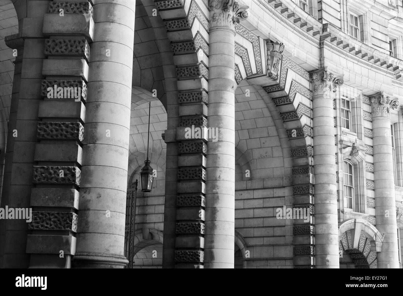 Une vue de l'Admiralty Arch, Trafalgar Square, Londres, Angleterre Banque D'Images