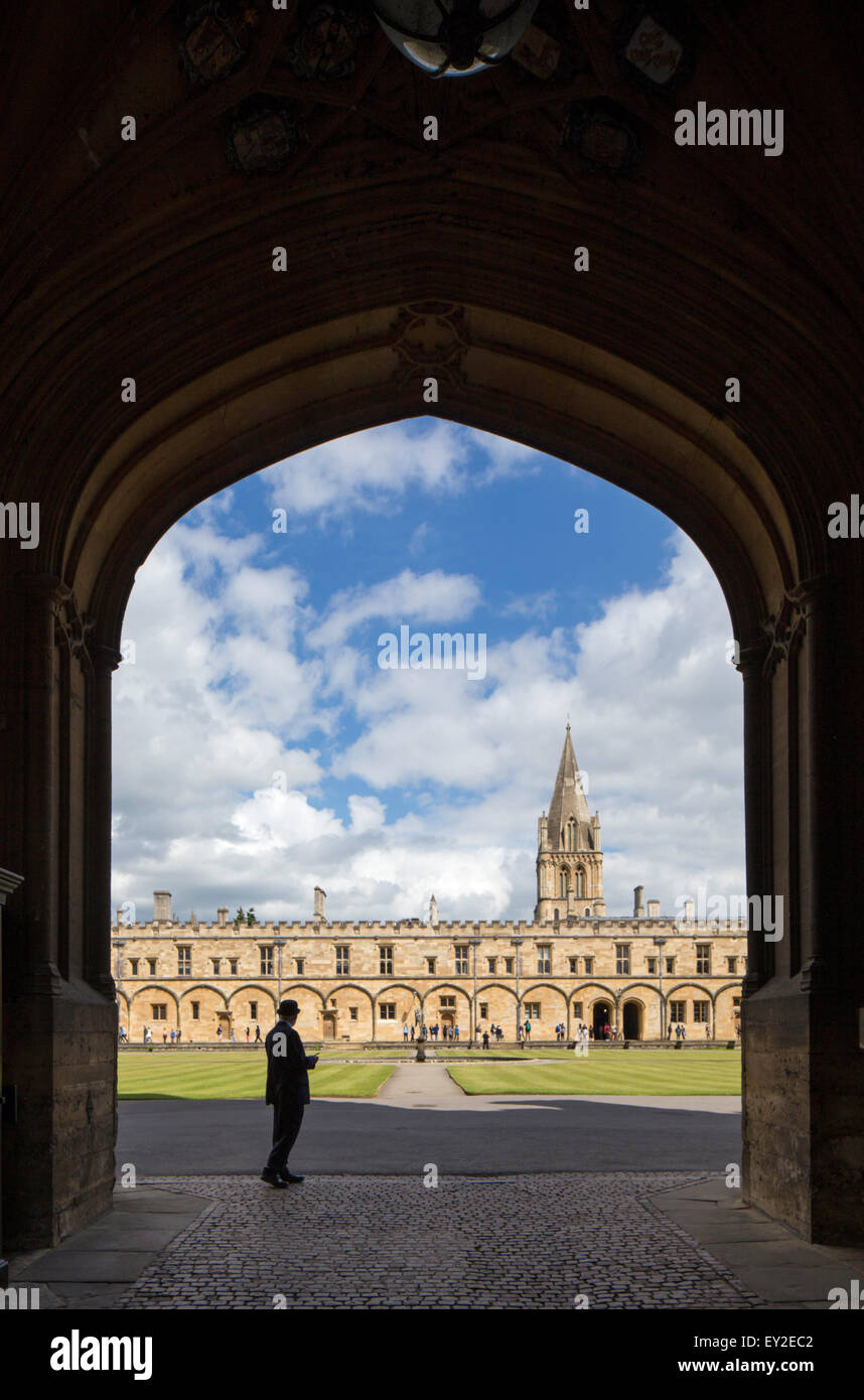L'entrée de Christ Church College, Oxford University, Oxford, Oxfordshire, England, UK Banque D'Images