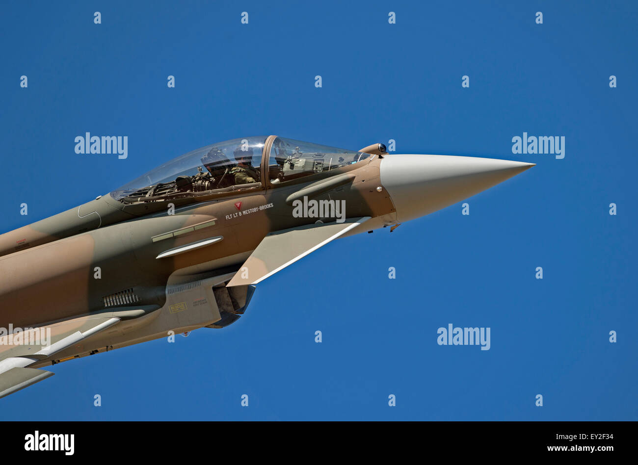 L'Eurofighter Typhoon partie de la paire 75 Synchro Banque D'Images