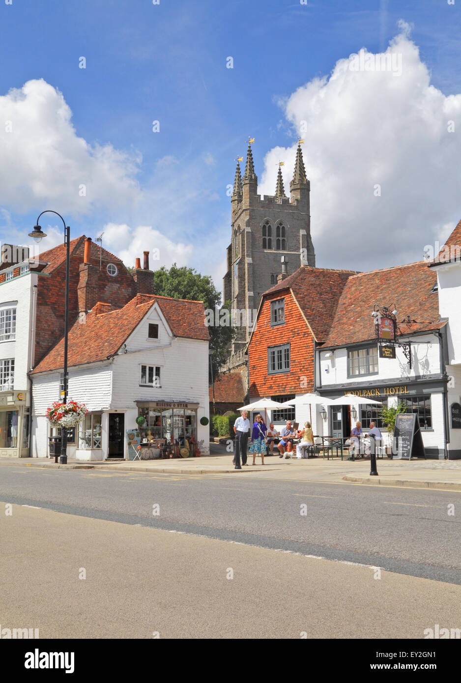 Tenterden High Street, Kent, Angleterre, Royaume-Uni, GB Banque D'Images