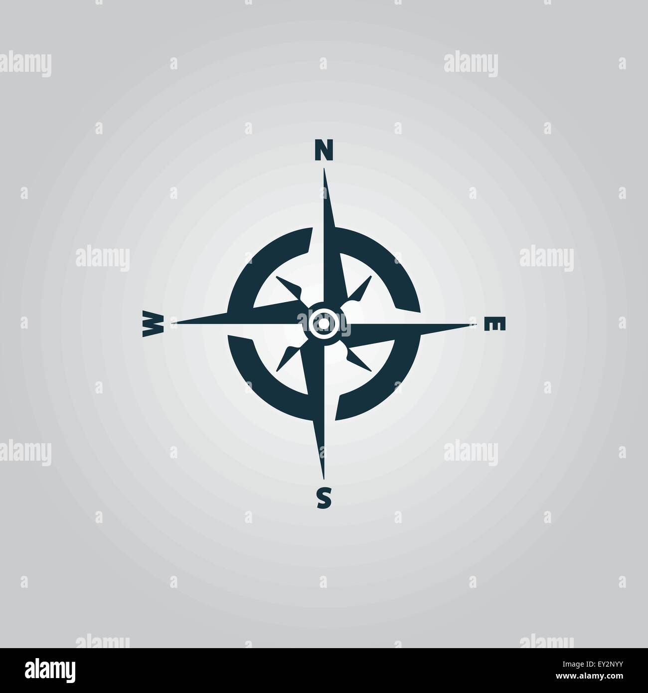 Icône de boussole Illustration de Vecteur