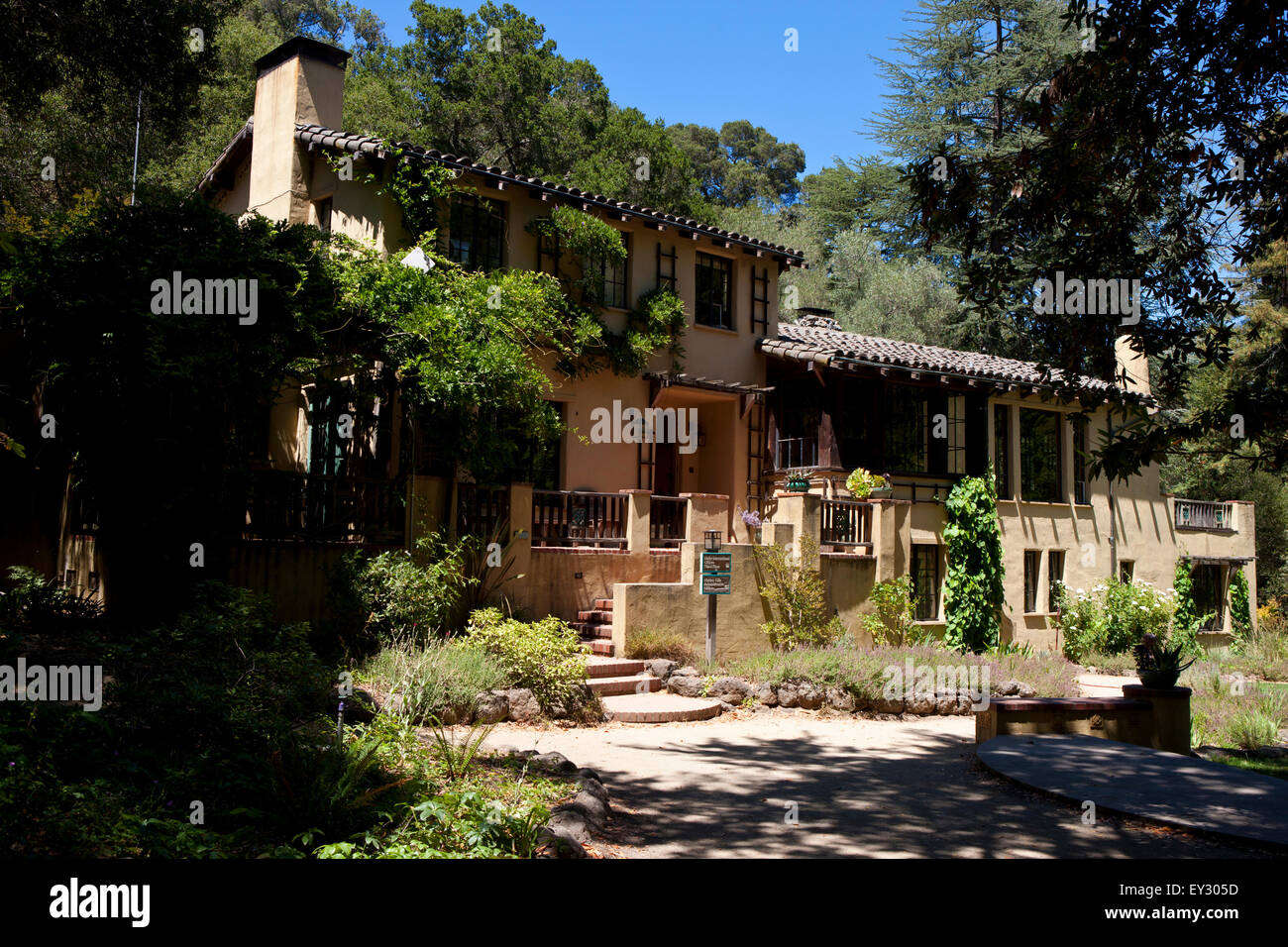Maison, Villa cachée Duveneck Los Altos, Californie, États-Unis d'Amérique Banque D'Images