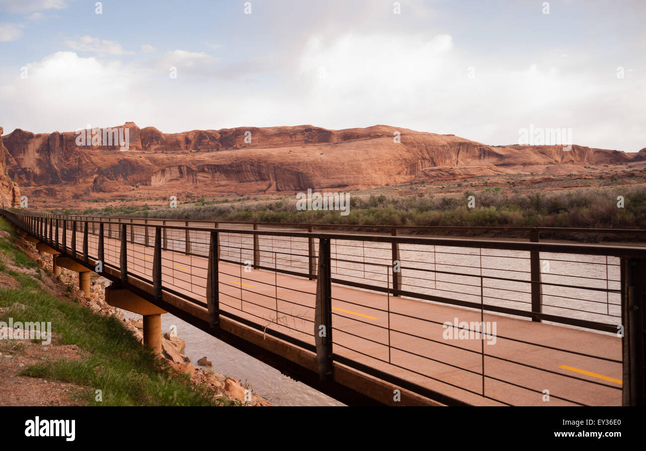 Ouvert tôt le matin route Utah United States Banque D'Images