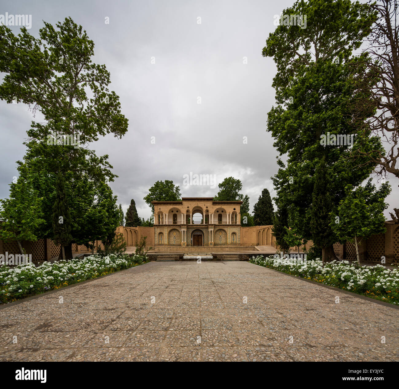 Entrée de Shazdeh ou au centre, Jardin, Mahan, Kerman, Iran Banque D'Images