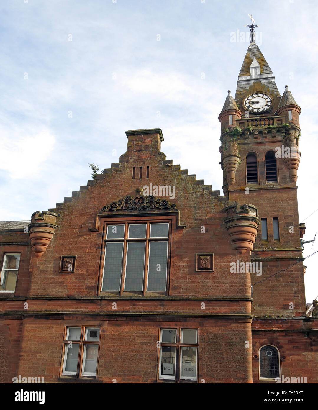 Hôtel de ville Annan, Annan, Dumfries & Galloway - Council Chambers, 16 High St , bâtiments municipaux, Annan, Écosse, Royaume-Uni DG12 6AQ Banque D'Images