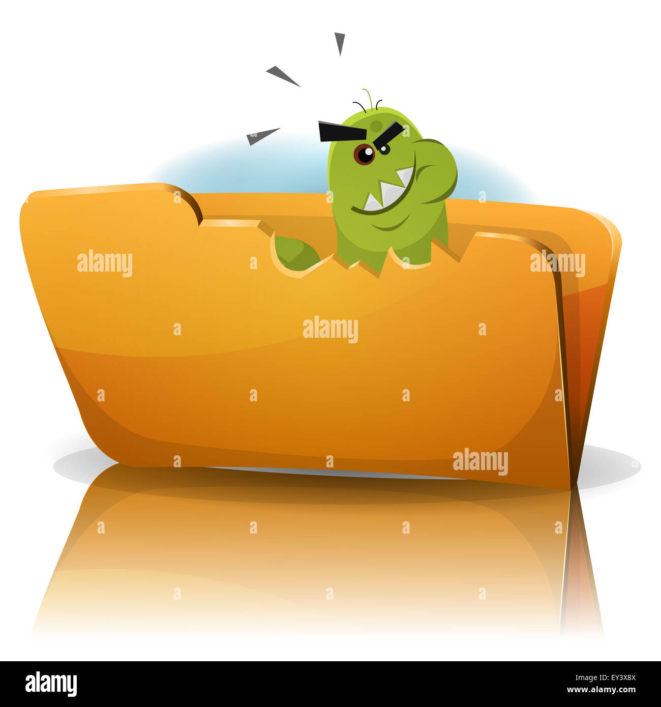 Téléchargement gratuit Images Illustration D Un Funny Cartoon Worm Virus Cheval De Troie dernière par
