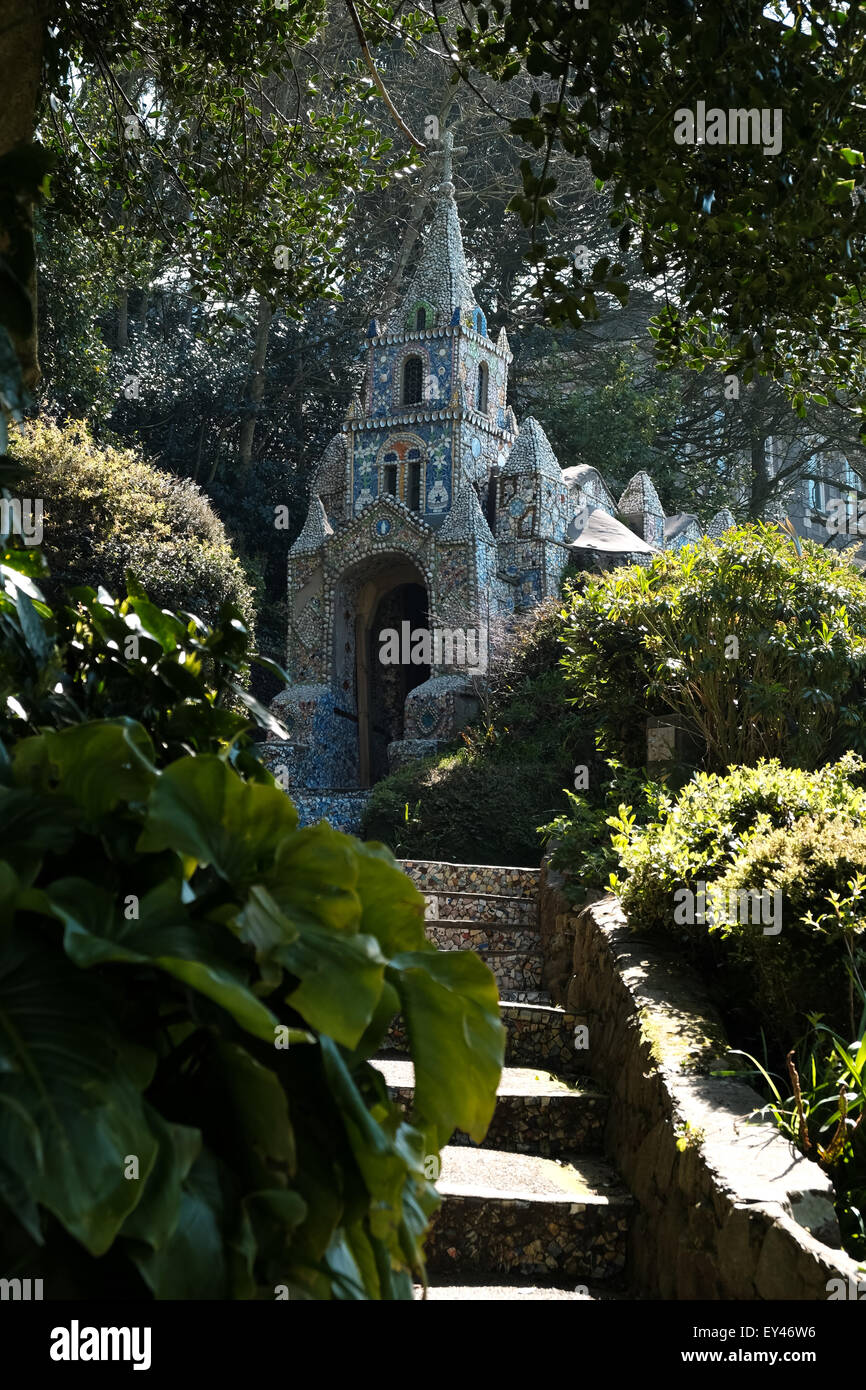 La petite chapelle Guernesey couverts en Chine de pèlerins Banque D'Images