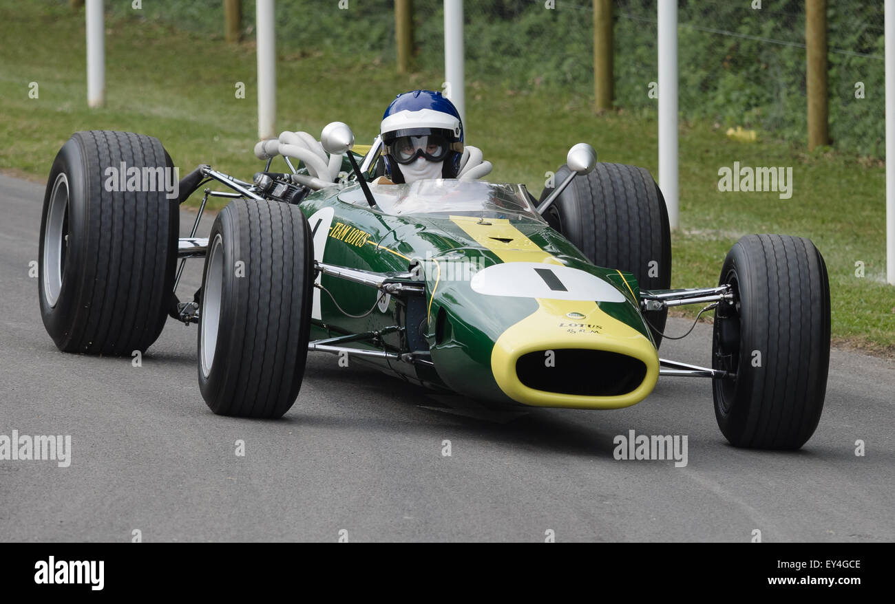 Goodwood, UK -26ème Juin 2015 : un millésime 1966 Lotus 43 BRM conduit à la Goodwood Festival of Speed. Banque D'Images