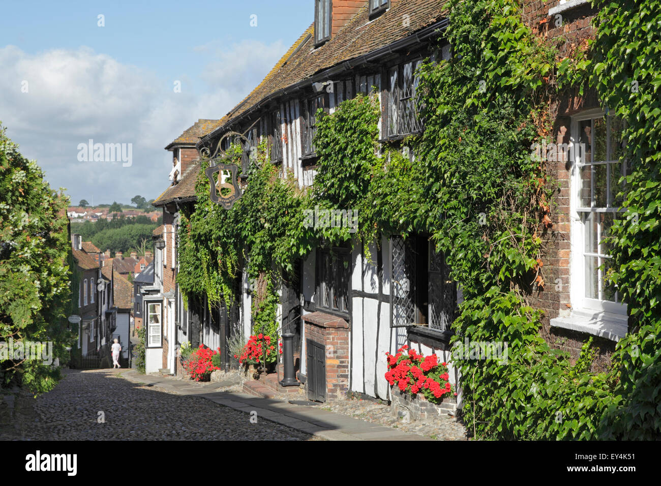 Historique de la 15e siècle, l'Auberge Mermaid Mermaid Street, Rye, East Sussex, UK Banque D'Images