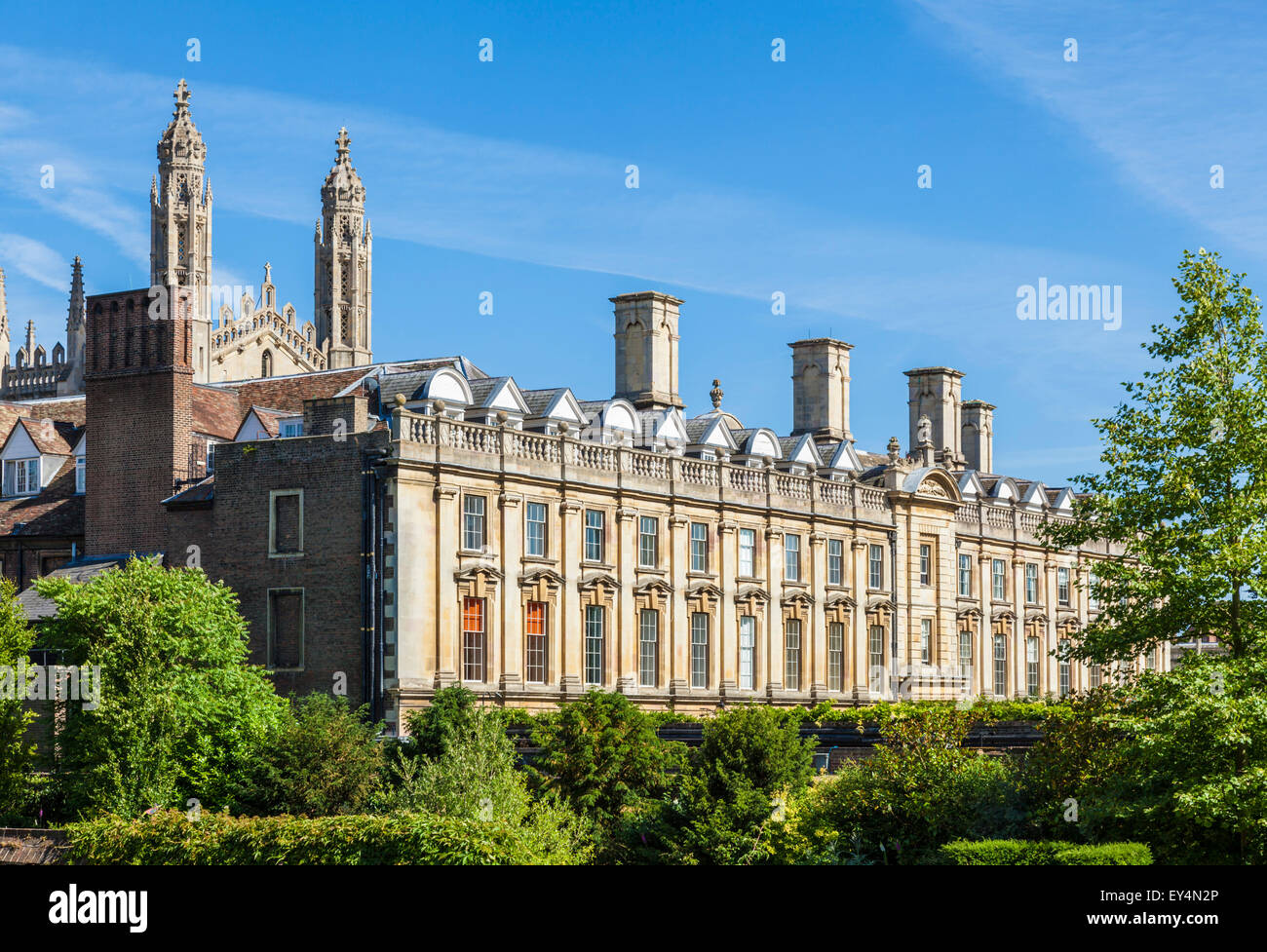 Ancienne cour Clare College l'Université de Cambridge Cambridgeshire England UK GB EU Europe Banque D'Images