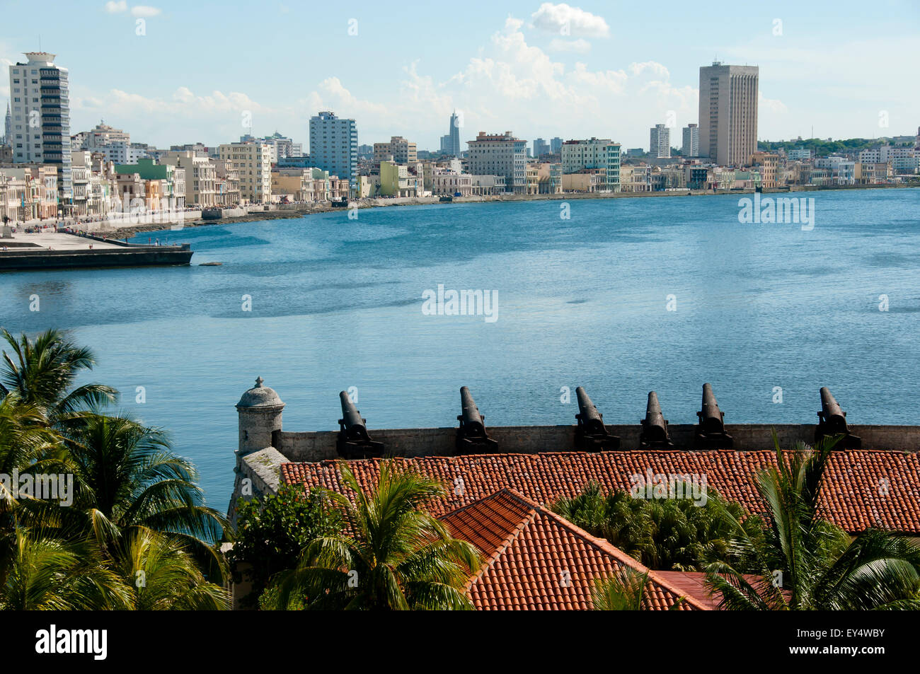 Batterie des Douze Apôtres à Morro Castle - La Havane - Cuba Banque D'Images