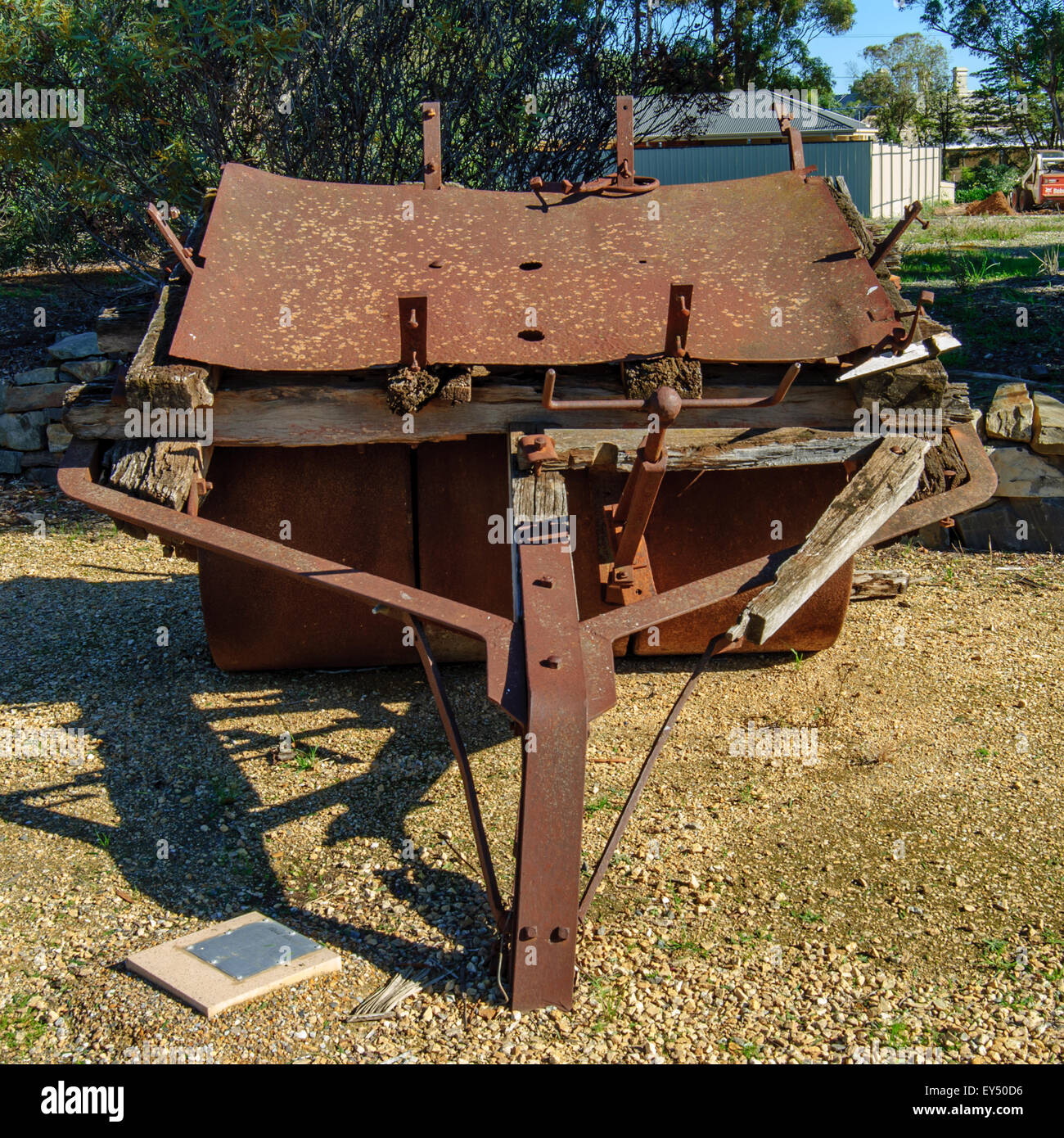 Musée des vieilles machines agricoles en Australie, SA, Kapunda. Banque D'Images