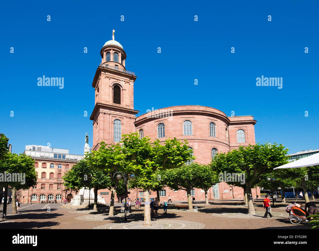 Paulskirche ou Eglise Saint-Paul, place Paulsplatz, Frankfurt am Main, Hesse, Allemagne Banque D'Images