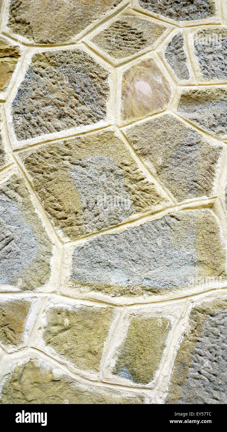 La texture de pierre mur vertical close up Banque D'Images