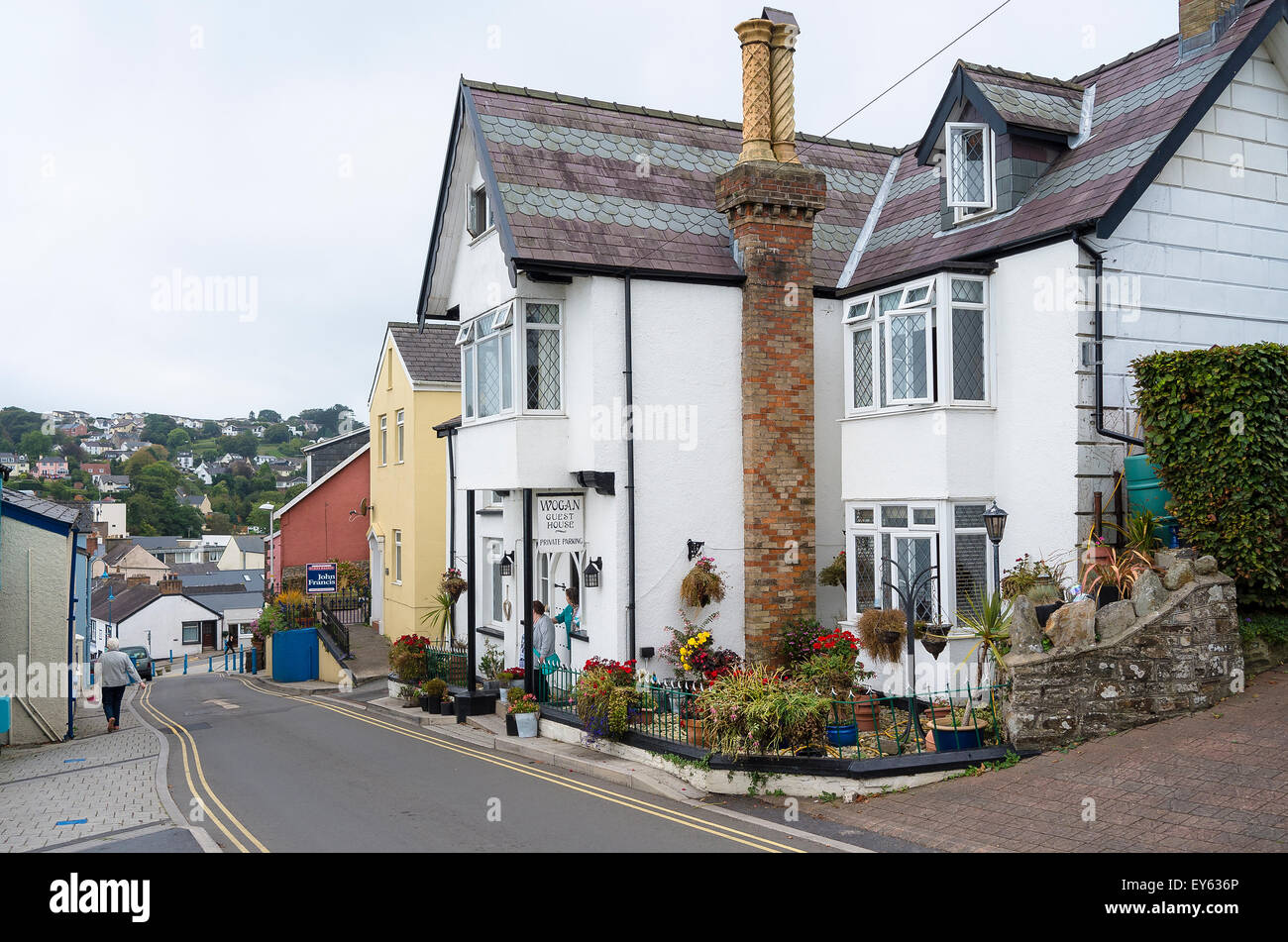 Wogan House dans Sandersfoot Dyfed Wales UK Banque D'Images