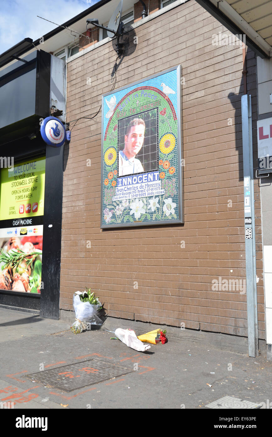 Jean Charles de Menezes, Stockwell Day Memorial Londres Banque D'Images