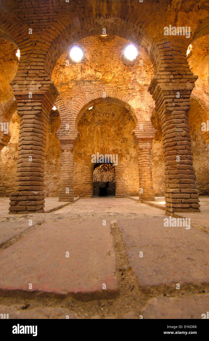 Bains maures de Ronda (ch. 13e siècle). La province de Malaga, Andalousie, Espagne Banque D'Images