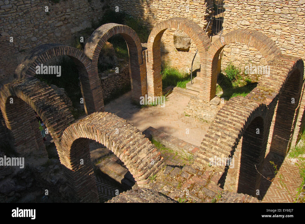 Bains maures de Ronda (ch. 13e siècle). La province de Malaga, Andalousie, Espagne Banque D'Images