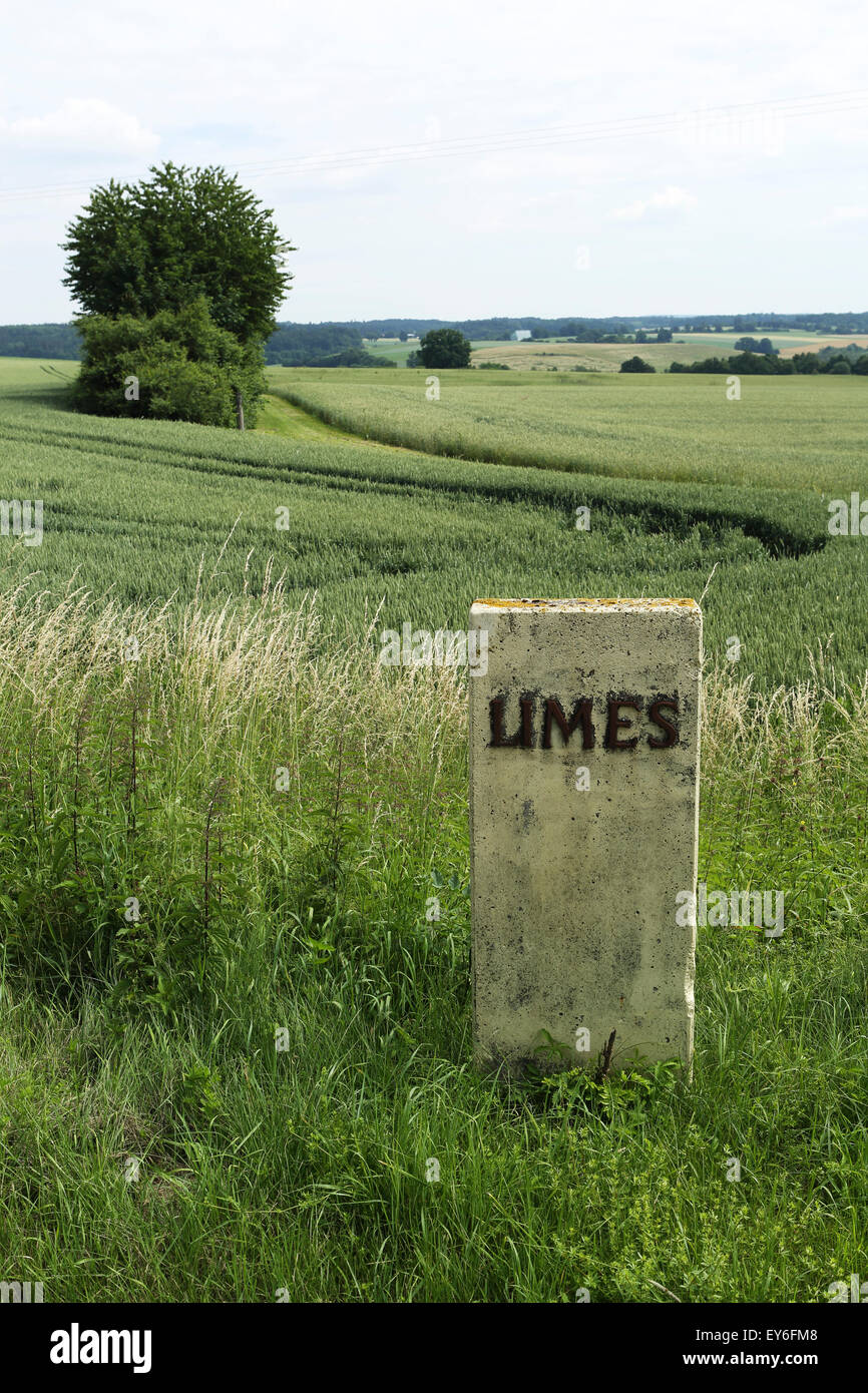 Inscrivez-vous pour le Limes près à l'Limes-Park à Rainau Rainau-Schwabsberg, Allemagne. Banque D'Images