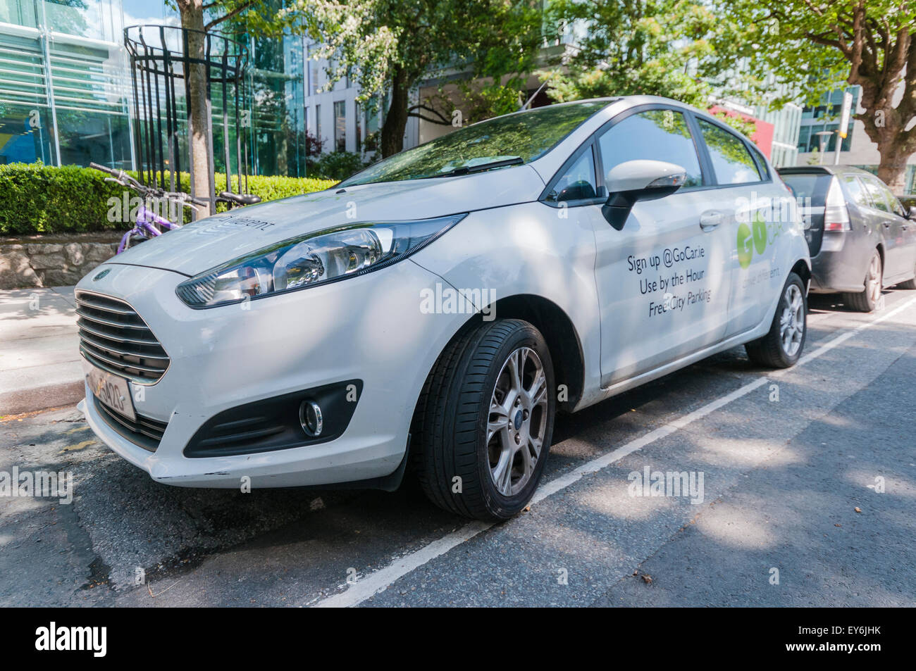 GoCar.ie système de partage de voiture à Dublin, Irlande Banque D'Images