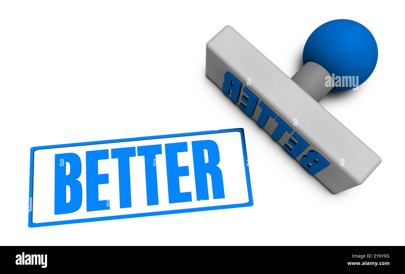 Mieux Stamp ou hacher sur papier en 3d Concept Banque D'Images