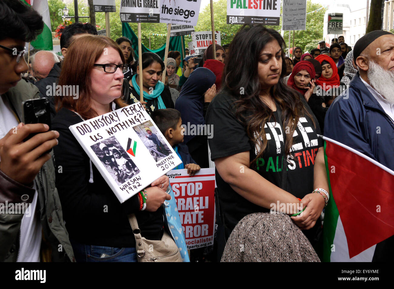 Palestine libre rassemblement à Bolton, Lancashire England UK Banque D'Images