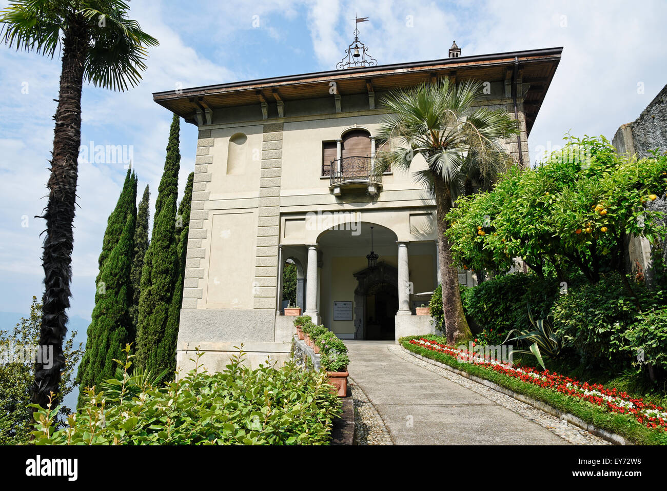 Villa Monastero, musée, Varenna, Lac de Côme, Lac de Côme, Lecco, Lombardie, Italie Province Banque D'Images