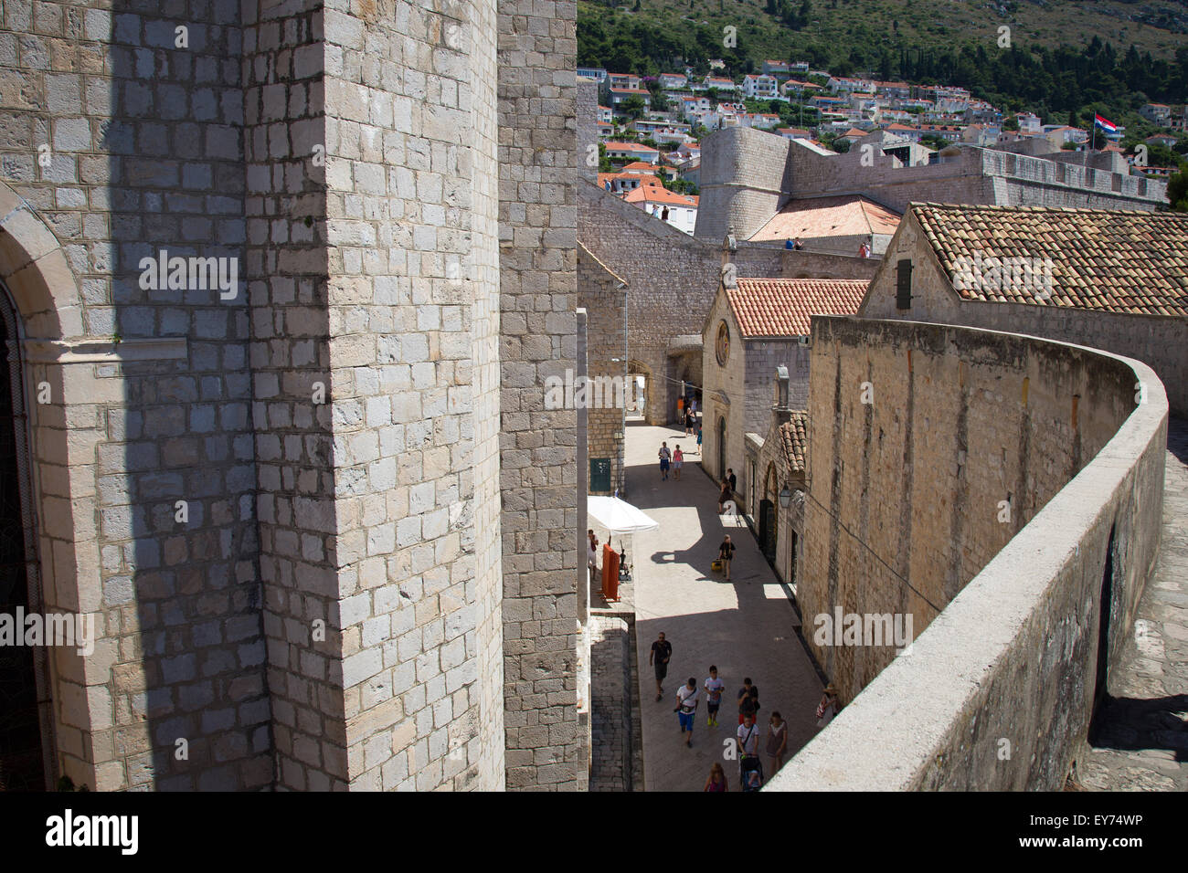 La vieille ville de Dubrovnik en Croatie, Europe Banque D'Images