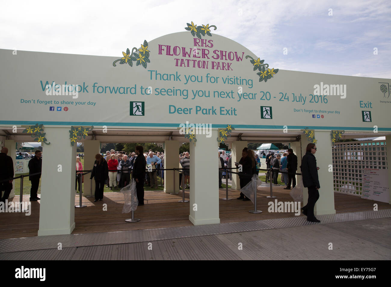 Knutsford, Royaume-Uni. 23 juillet, 2015. RHS Flower Show Tatton Park ouvre au public Crédit : Keith Larby/Alamy Live News Banque D'Images