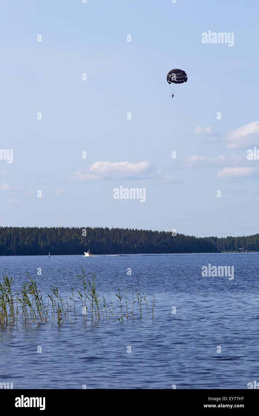 Le parapente, Lappeenranta FINLANDE Banque D'Images