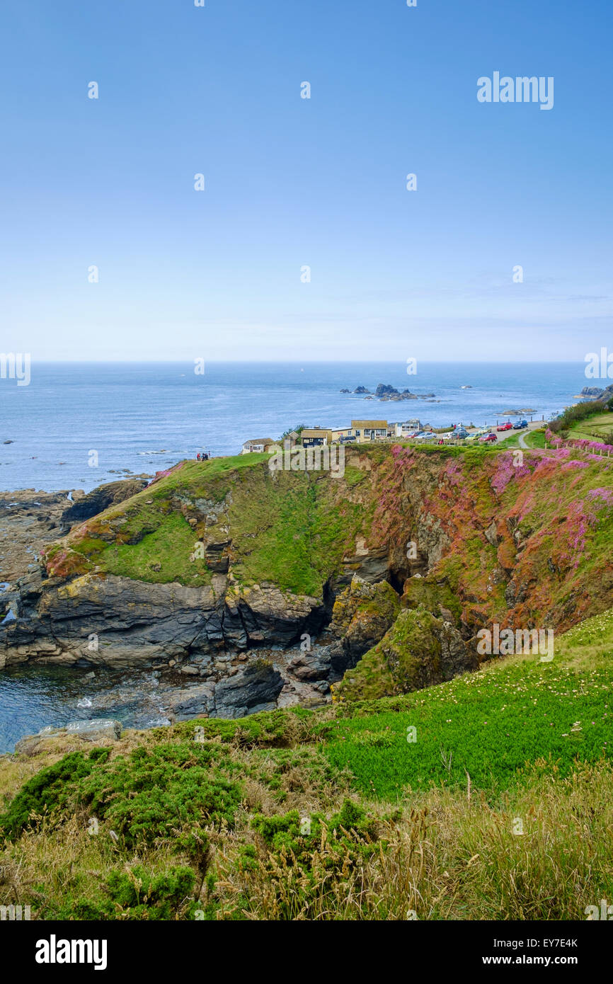 Le cap Lizard, Cornwall, England, UK - le point le plus au sud sur le continent Grande-bretagne Banque D'Images